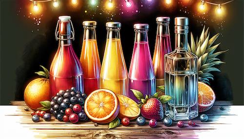 various vodka mixers